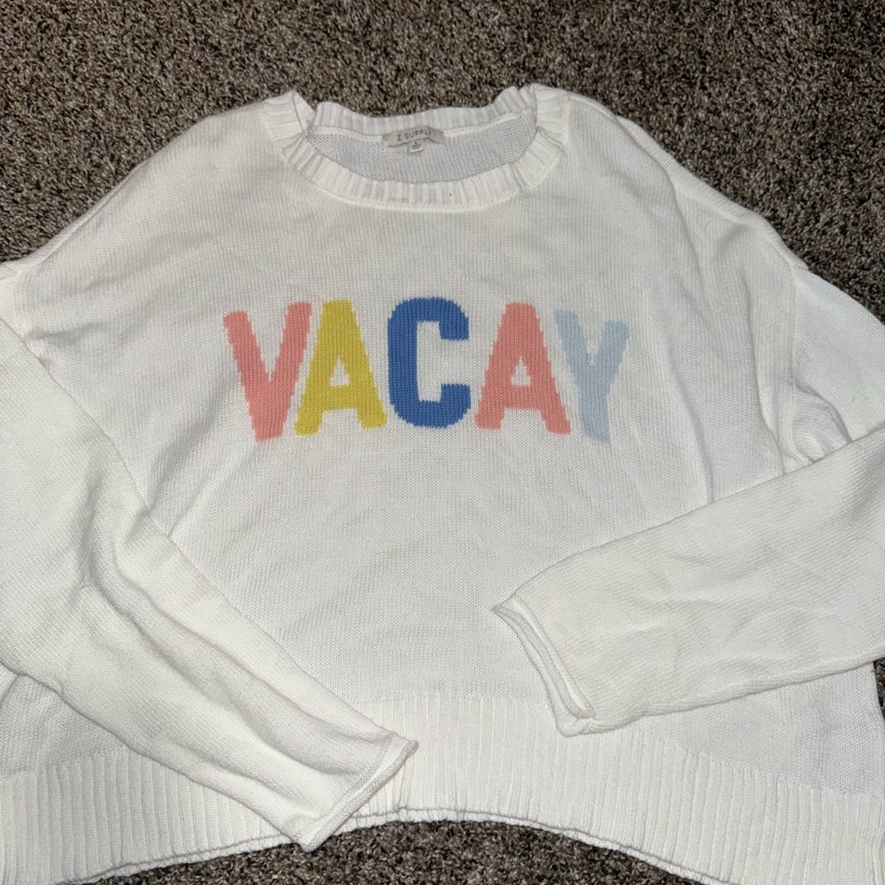 Z Supply White VACAY Sweater
